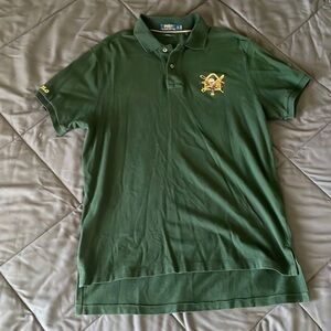 Forest Green Polo collard shirt